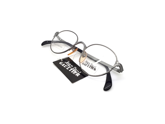 Titanium 3 ダークグレー サングラスJeanpaul Gaultier Jean Paul Gaultier Vintage Titanium Steampunk Eyeglasses