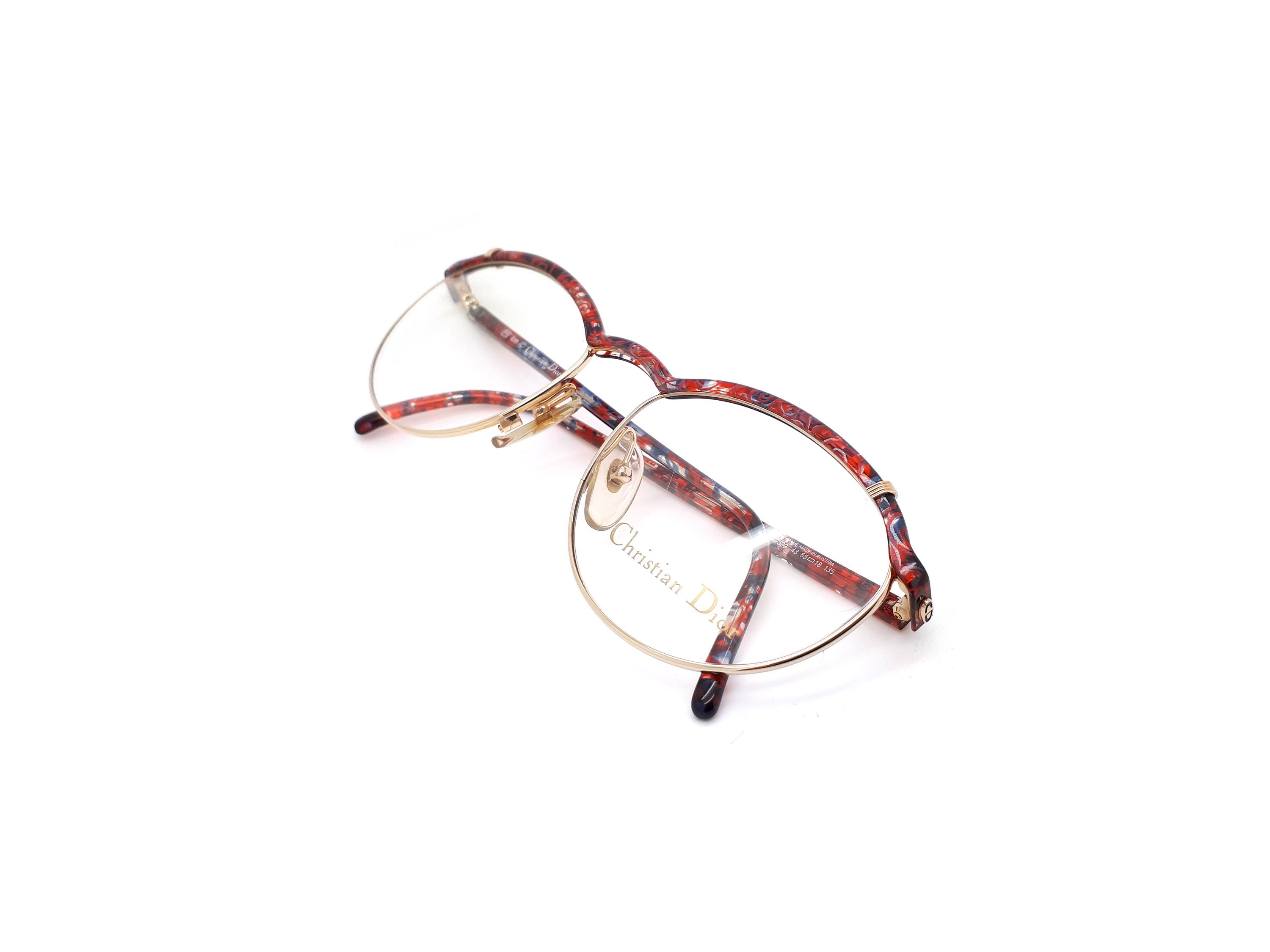 Vintage Christian Dior Red Frame For Eye Glasses Original Austria  2599 Pa Glasses Christian Dior 2554 90 main image 4