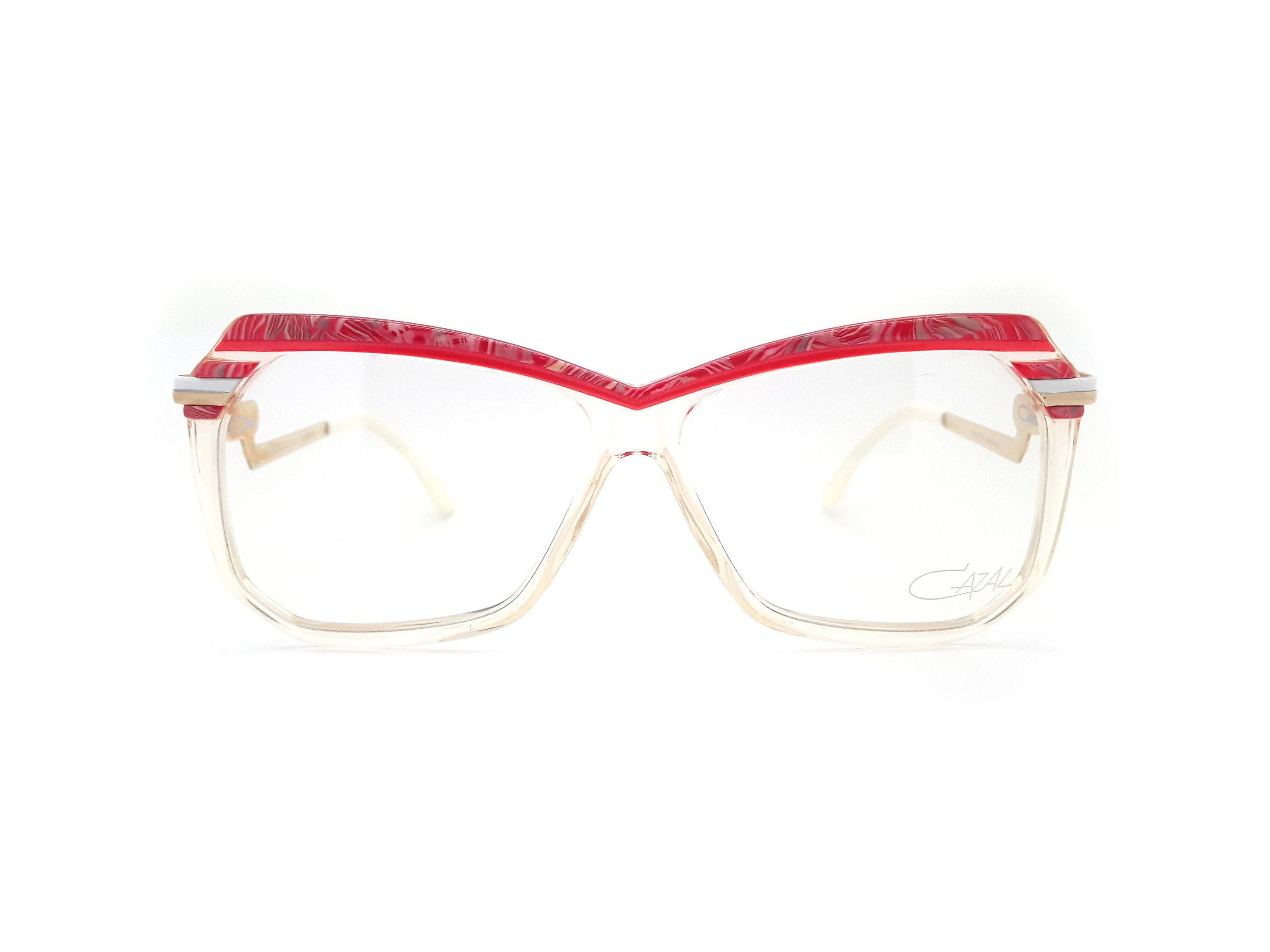 Cazal Vitage Sunglasses Clear Square Round Glasses MOD Amazon.com: Cazal 607-065 SG Square Sunglasses,Crystal Frame  main image 3