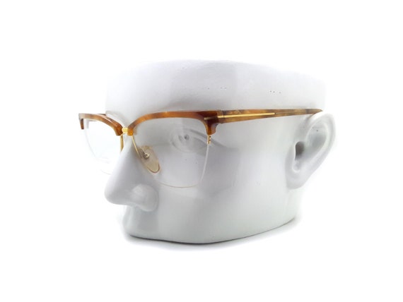 1980s Gianni Versace Vintage Clubmaster Glasses F… - image 1