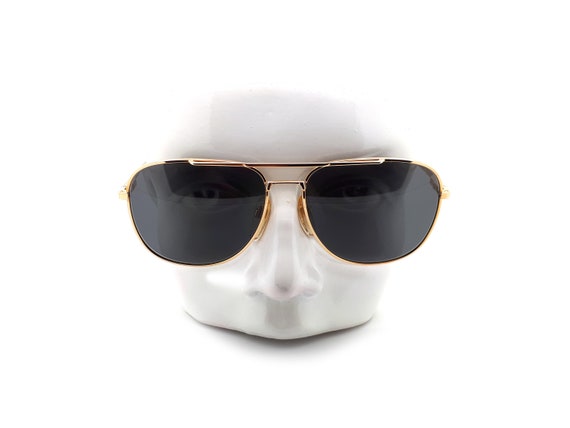 Vintage Haute Couture 8307 1 Gold Aviator 80s Sung