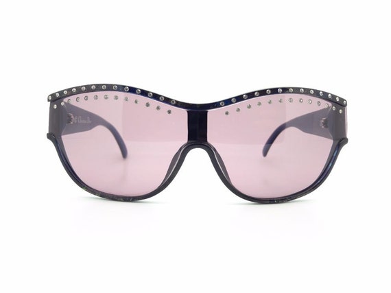 Vintage Christian Dior 2438 1990s Shield Sunglasse