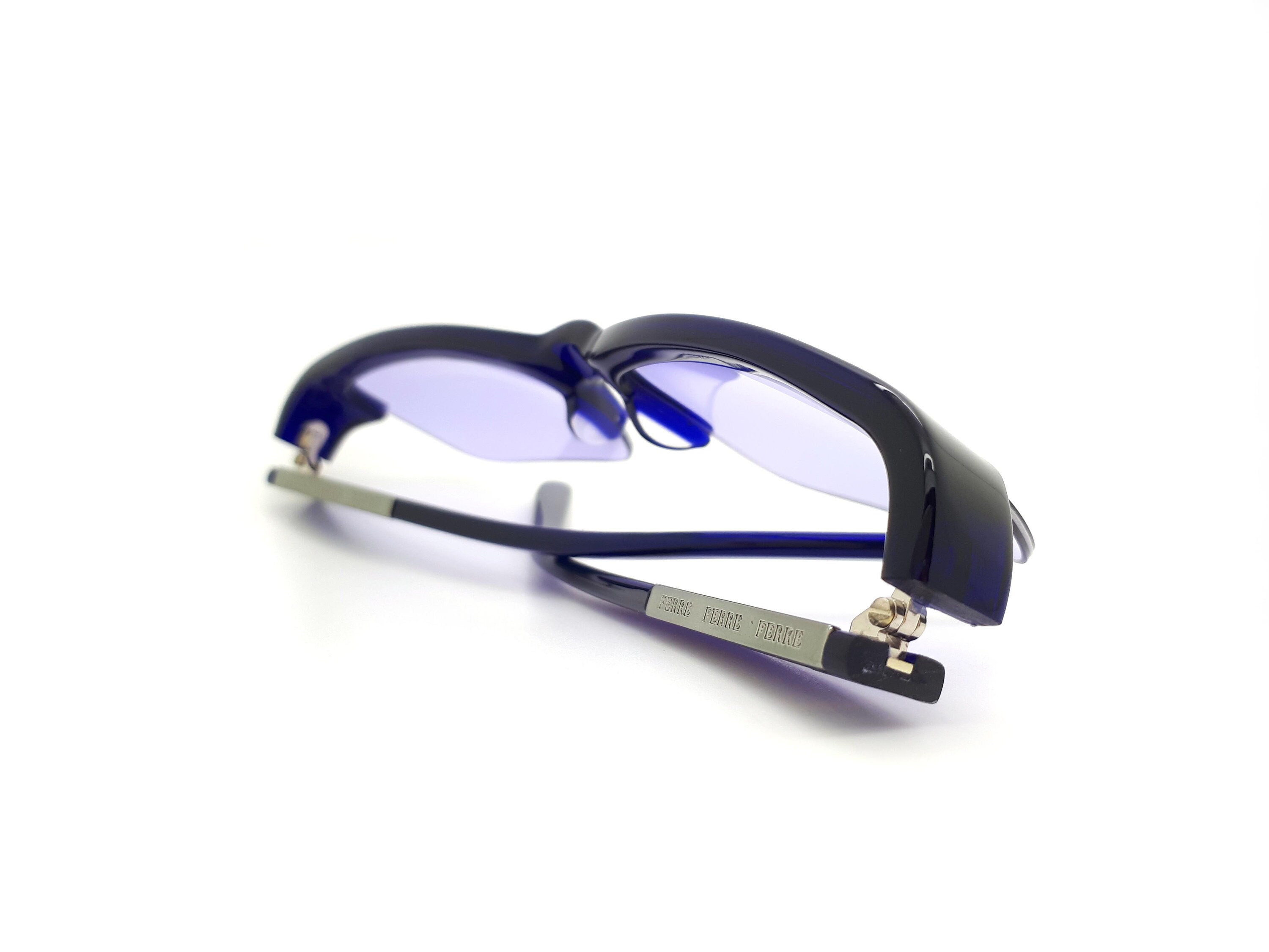 Vintage Gianfranco Ferre Purple Rectangle Sunglasses, 1990s 