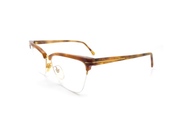 1980s Gianni Versace Vintage Clubmaster Glasses F… - image 2