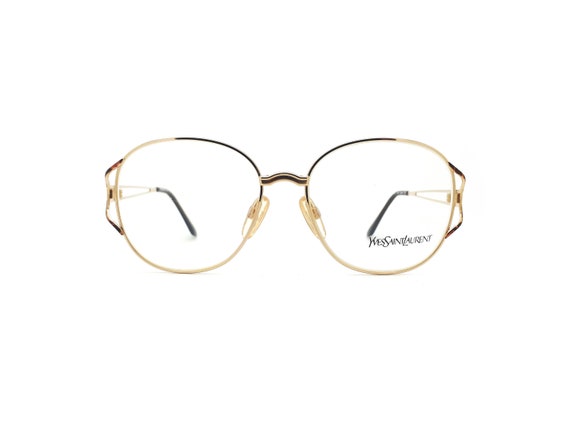 80s〜 90s ヴィンテージ イブサンローラン ゴールド メガネフレーム未使用 Vintage Yves Saint Laurent 4082 Y134 80s Glasses Frames // 1980s