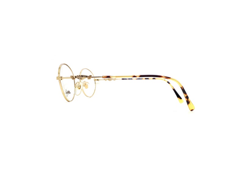 Vintage Sting by Dierre Mod 4104 Col 201 90s Oval Glasses Frames // 1990s Designer Eyeglasses image 5