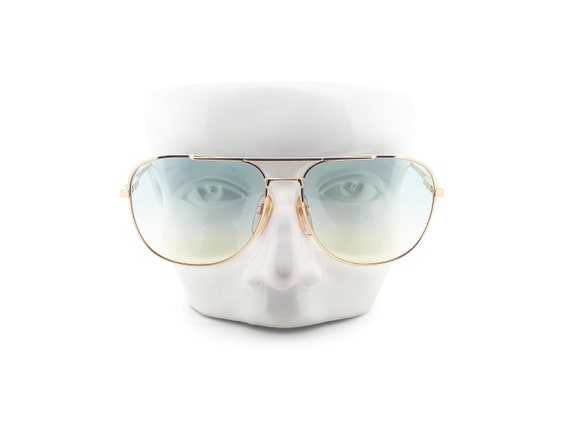 Vintage Haute Couture 8307 1 80s Gold Aviator Sung