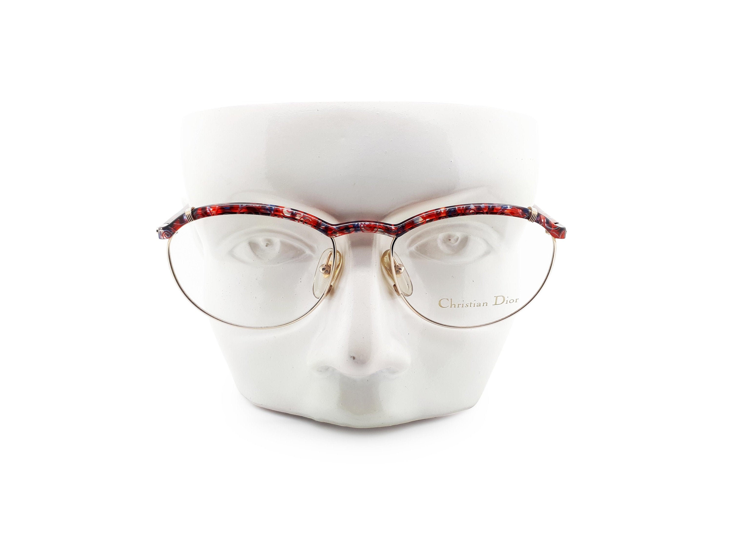 Vintage Christian Dior Red Frame For Eye Glasses Original Austria  2599 Pa Glasses Christian Dior 2554 90 main image 3