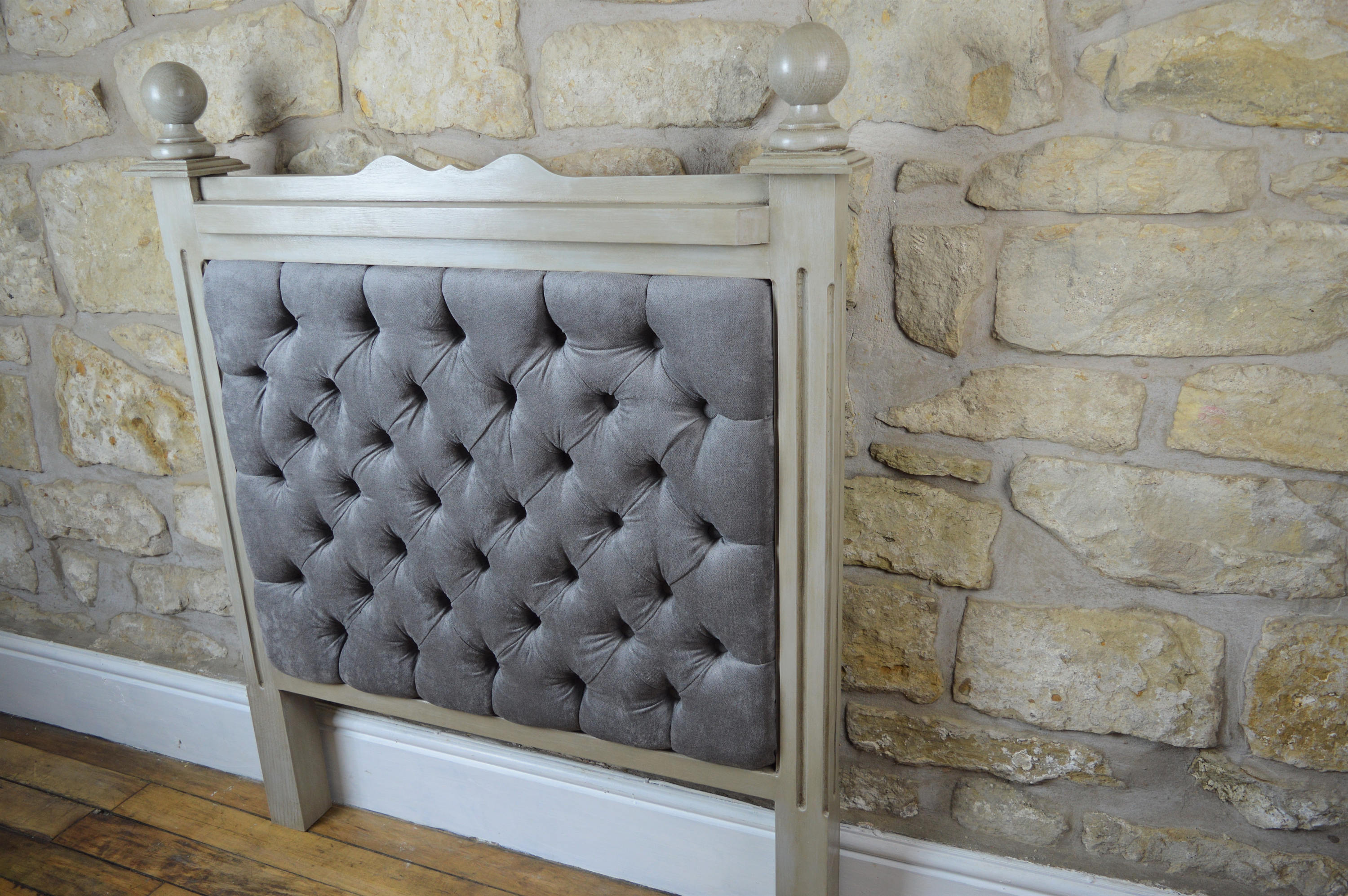 Handmade Wooden Single Headboard With Upholstered Panel Etsy UK