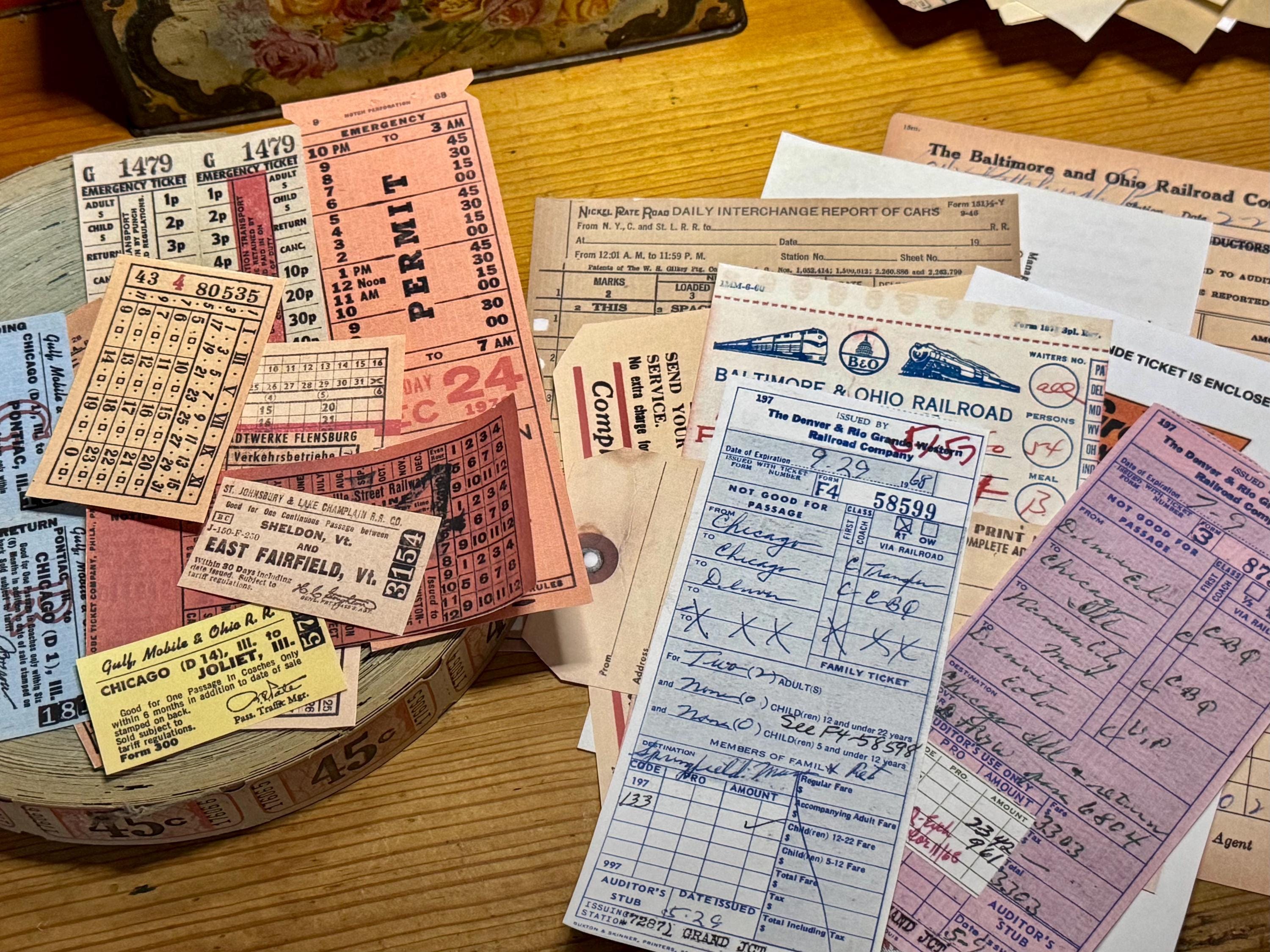 ビンテージ　鉄道チケット Vintage Railroad Tickets - Etsy