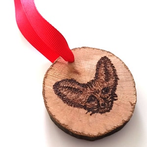 Fennec Fox Ornament - woodburning pyrography Christmas decorations