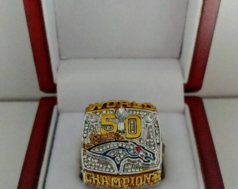 broncos super bowl ring foam hat