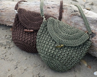 Crochet shoulder bag