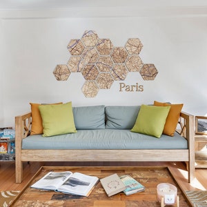 Carte du monde en bois personnaliser