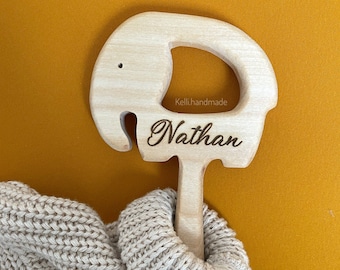 Custom rattle wooden toy