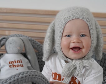 Gorro “conejo” de lana