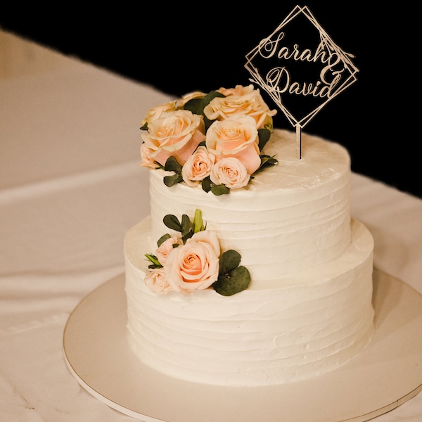 Déco Gâteau de mariage et anniversaire : cake Topper.