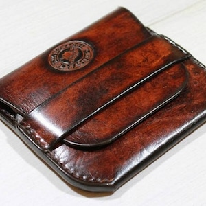 Billetera fina, billetera pequeña, billetera de cuero para hombre, billetera de cuero para mujer, billetera de cuero, billetera personalizada