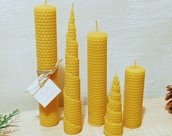 Candela Decorativa 100% Cera D'Api - 10cm - La Boutique Di Lourdes - 10