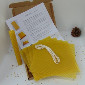 Candle Making Kit kids activity, Candle DYI Kit Beeswax, Natural Beeswax sheets, Make you own candle, Beginners candle kit, Crafting candle