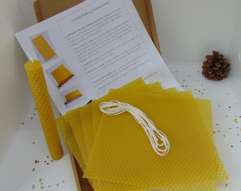 Candle Making Kit kids activity, Candle DYI Kit Beeswax, Natural Beeswax sheets, Make you own candle, Beginners candle kit, Crafting candle