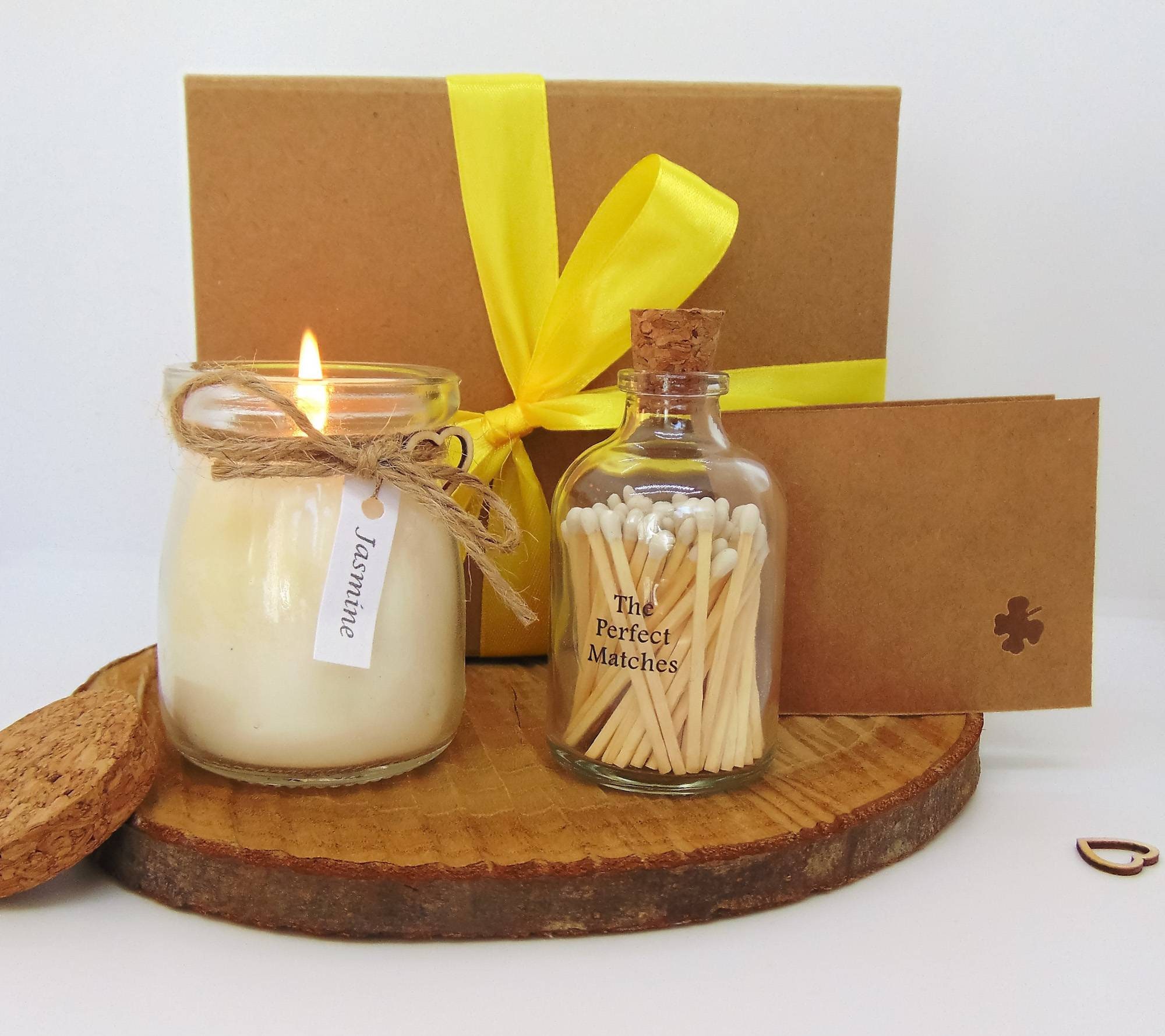 Gift Set Candle and Match in Bottle New Home Gifts Thank You Etsy