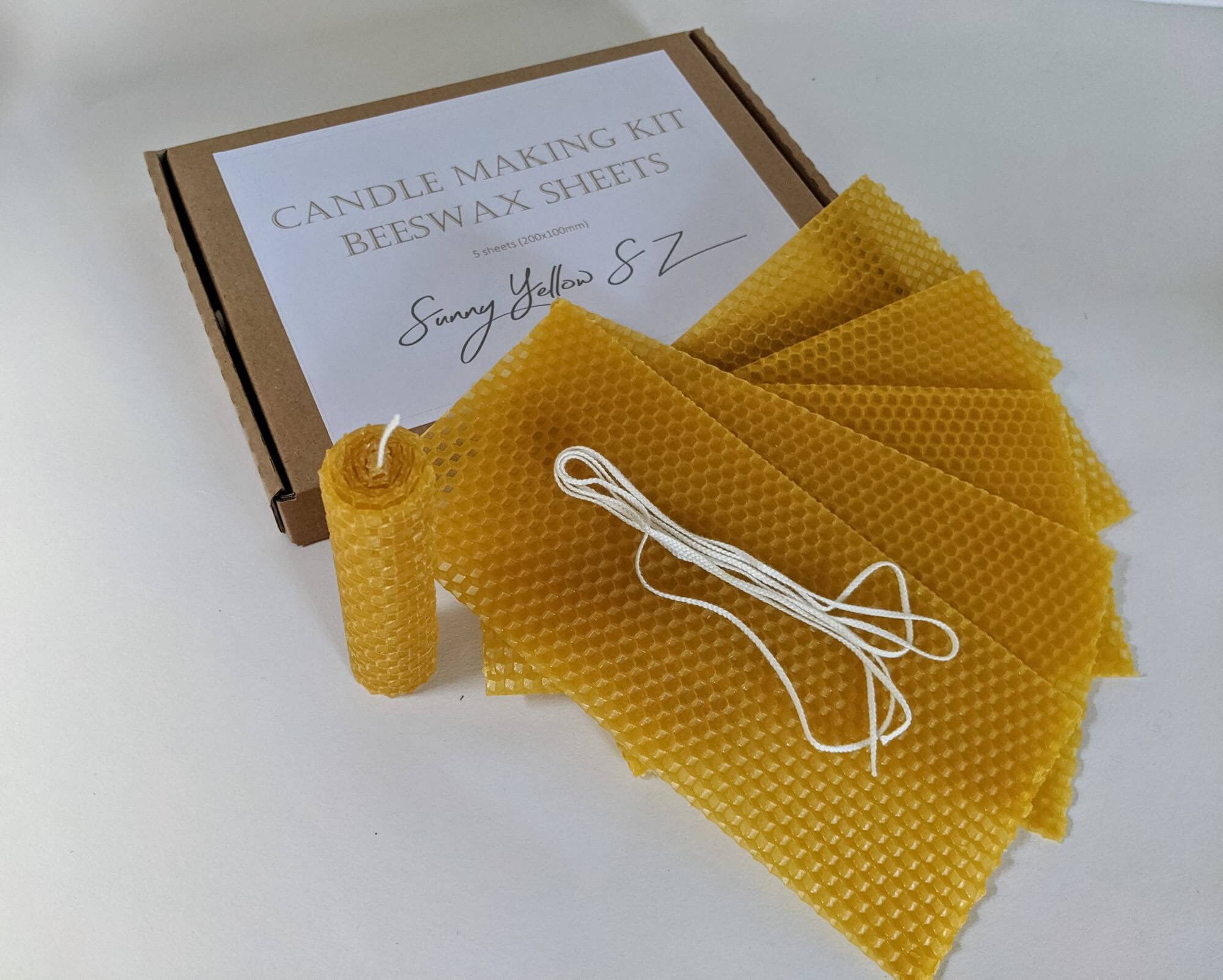 Beeswax Candle Making Kit, Beeswax Sheets for Candles, 10 Pcs 17 X