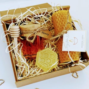Eco Friendly Honey Gift Set, Sunstainable Plastiic Free Gift