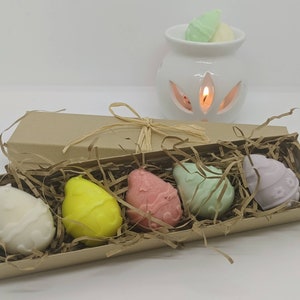 Easter Wax Melts, Easter Egg wax melts, Scented Easter gift box of 5 eggs Wax Melts