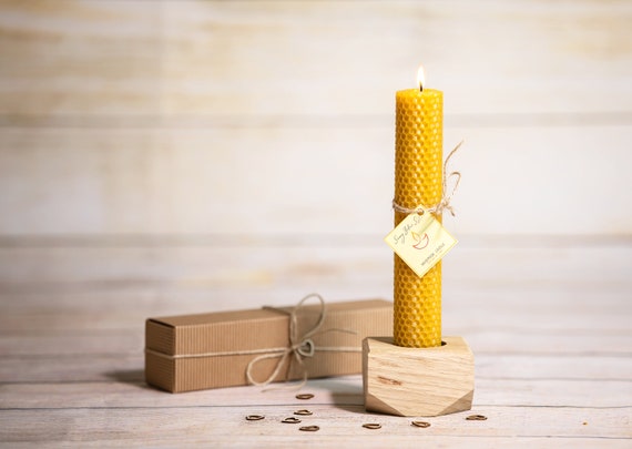 Natürliche BienenwachsSäulenkerze, Bienenwachskerze, Honigkerze Geschenk, Wohndekoration Bienenwachskerzen, Hochzeitsdekoration Kerzen
