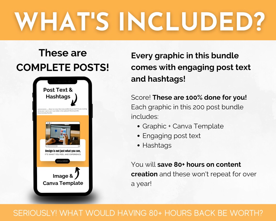  Design Social Media Content Bundle 200 Social Posts, Readytobrand