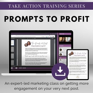 TAT - Content Prompts to Profit Masterclass | Learn How To Use Content Prompts to Create High-Impact Content in a Fraction of the Time