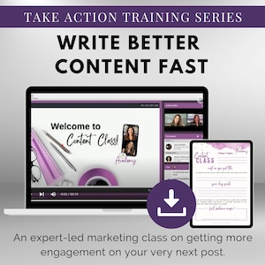 TAT - Write Better Content Fast Masterclass | Content Tips and Shortcuts for Small Business Owners | Learn Copywriting Tricks for Business