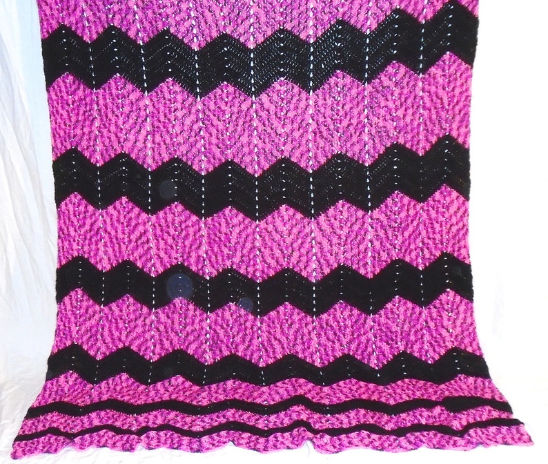 Pink And Black Stripe Crochet Afghan Not Your Grandma S Ripple Handmade Crochet Striped Crochet Blanket Large Ripple Chevron Blanket Pink And Black Stripe Crochet Afghan Not Your Grandma S Ripple Handmade Crochet Striped Crochet Blanket Large Ripple Chevron Blanket