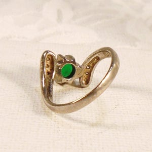 Green Quartz Bypass Ring Vintage UNCAS Ring Sterling Silver - Etsy