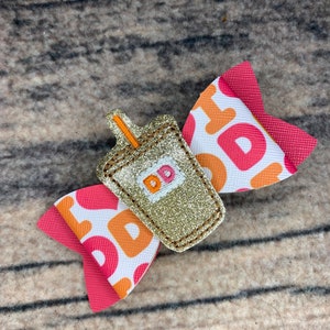 Dunkin Donuts Iced Coffee Bow