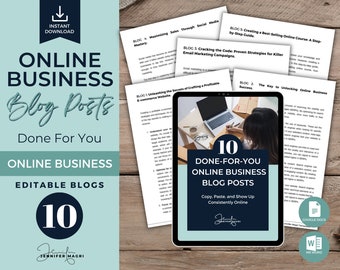 Online Business Coach Blogs | Done For You Online Business Blogs | PLR Blogs | Pre-Written Blogs | Done For You Blog | Word Doc & Google Doc