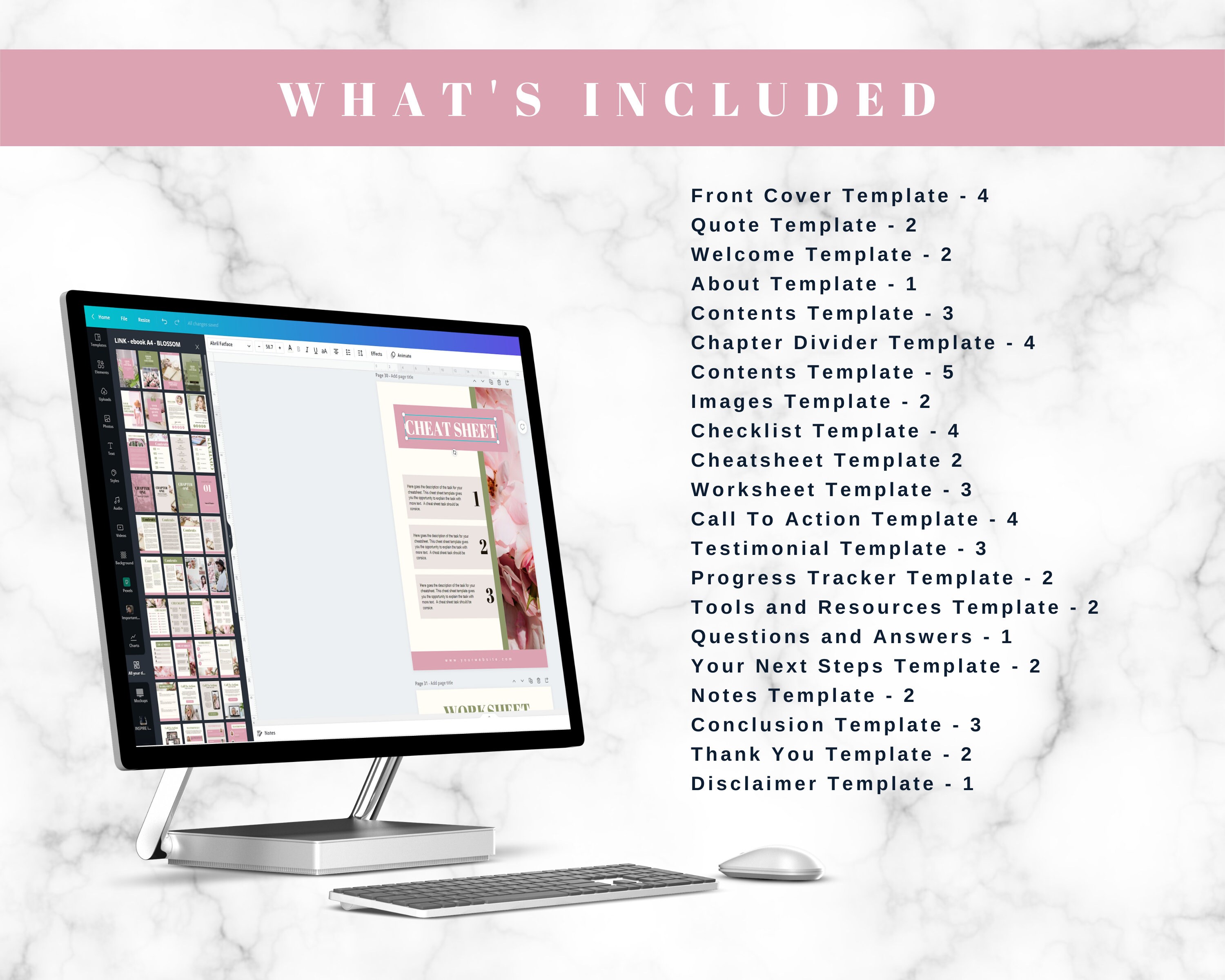 Ebook Template for Canva, Workbook Canva Template for Course Creators ...