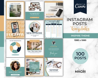 Plantillas de POST DE INSTAGRAM DE COACHING, Citas para Instagram, Publicaciones de Instagram, Plantillas para Entrenadores, Publicaciones de Instagram de Coaching - Jennifer Magri