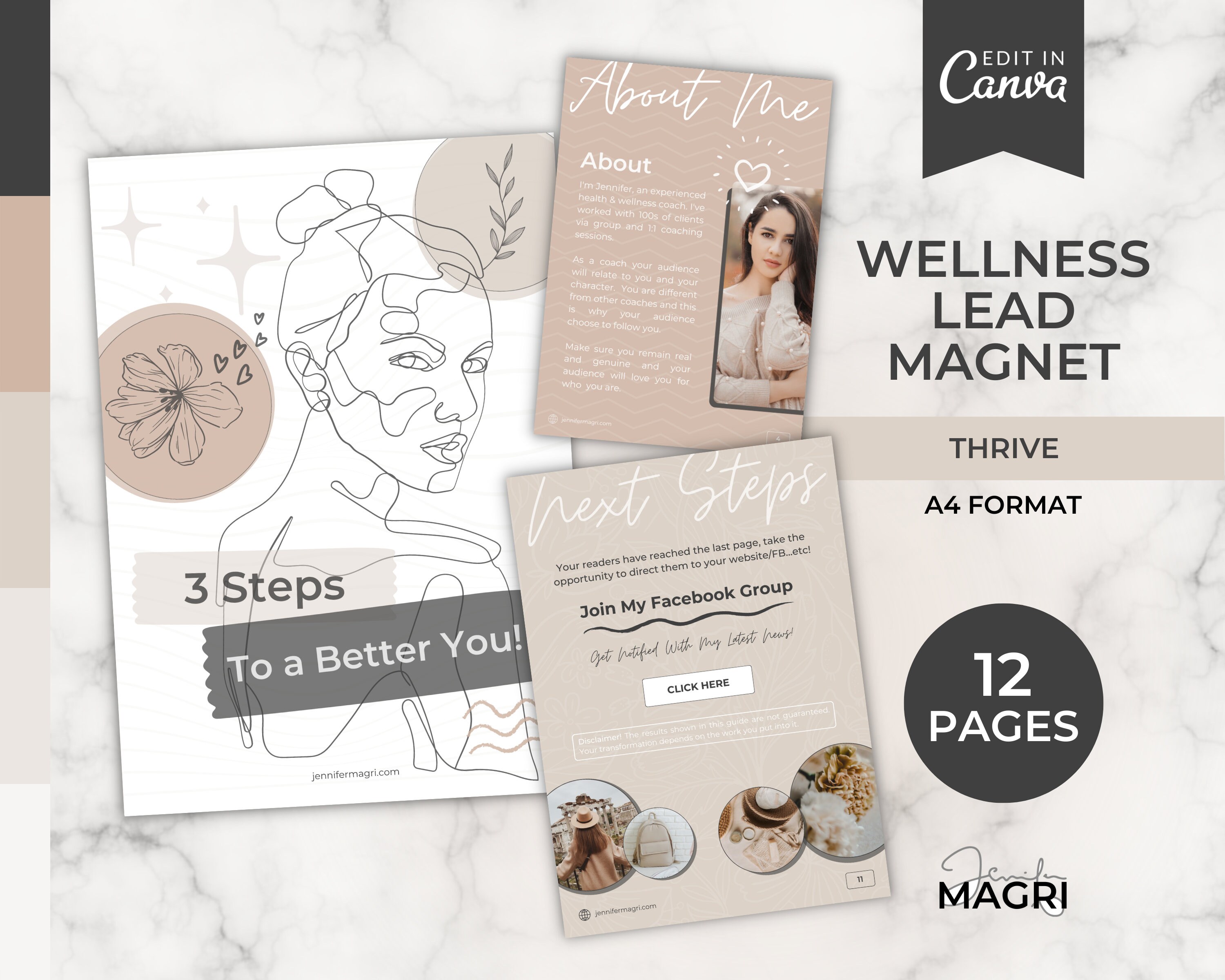Lead Magnet Canva Template for Coaches. List Building Lead Magnet for ...