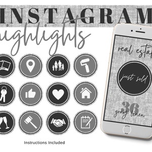 Copertine in evidenza Instagram per AGENTE IMMOBILIARE per agente immobiliare - Nuovo branding per agente immobiliare - Icone immobiliari - Marketing immobiliare