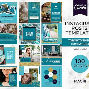 Instagram Template for Coaches, Online Course Creators, & Entrepreneurs | Business Canva Template | Social Media Posts | Instagram Marketing