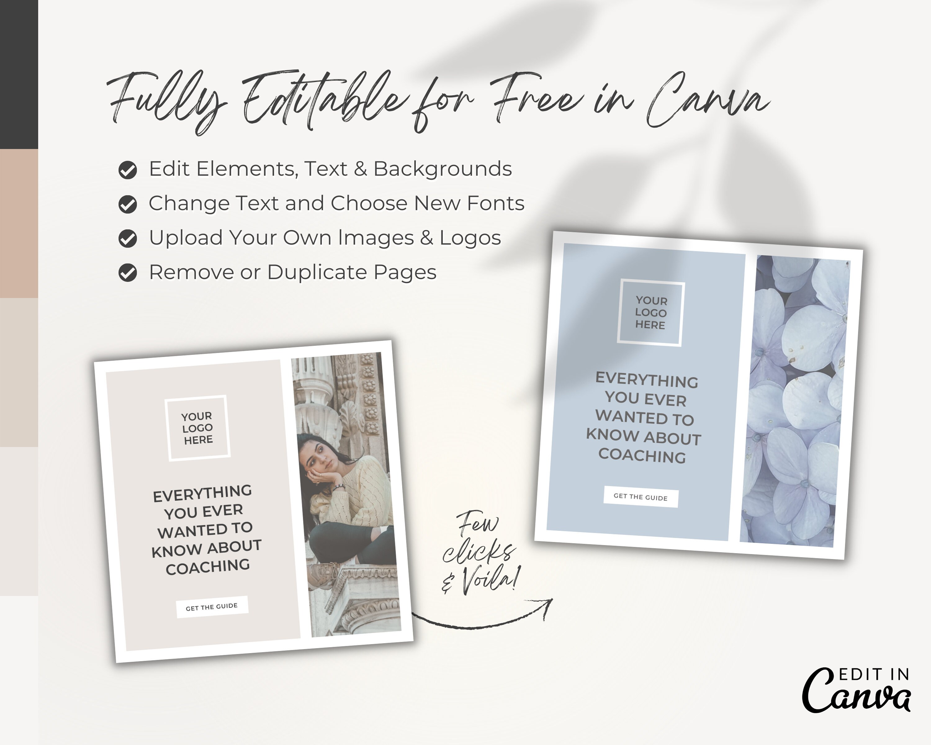 COACHING INSTAGRAM TEMPLATE Pack - Canva Templates, Engaging Instagram ...