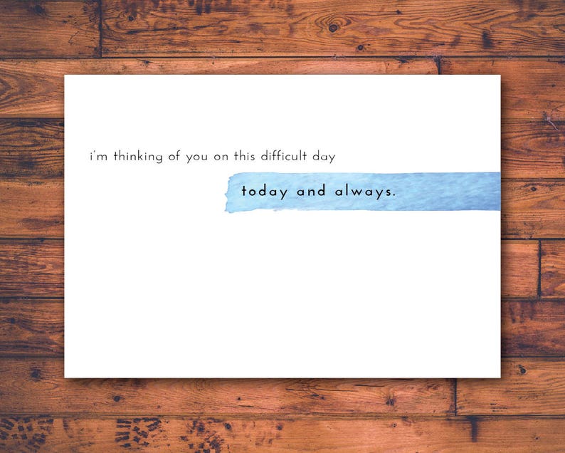 Thinking of you / sympathy card condolence card grief card | Etsy