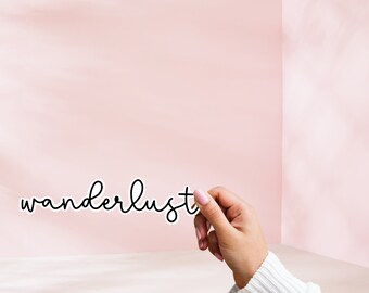 Wanderlust Sticker | Vinyl Laptop Decal