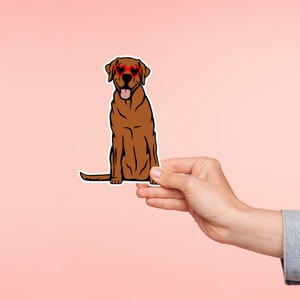 Labrador Retriever Sticker | Cute | Sticker | Glossy Sticker | Waterproof Sticker | Vinyl Sticker | Water Bottle Sticker | laptop sticker