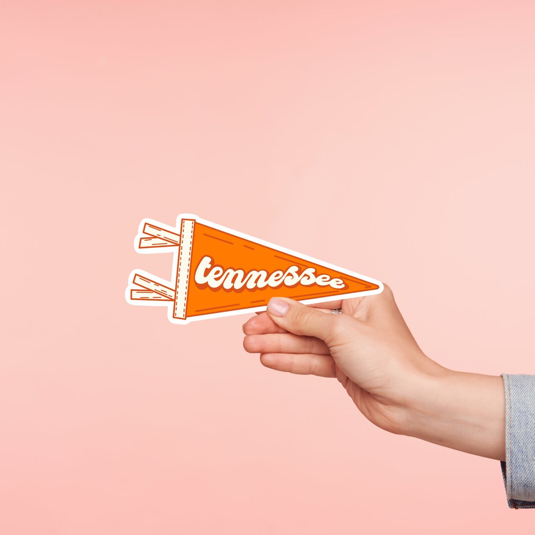 Tennessee Vols Pennant Sticker, Waterproof Vinyl Decal - Etsy