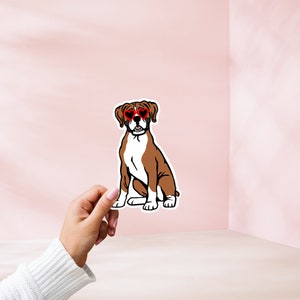 Boxer Sticker | Dog | Sticker | Glossy Sticker | Waterproof Sticker | Vinyl Sticker | Water Bottle Sticker | laptop sticker