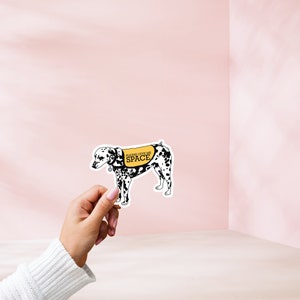 Give Me Space Dalmatian Service Dog Sticker - Waterproof Vinyl Sticker