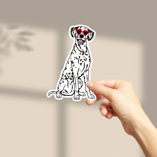Dalmatian Sticker Dog Mom Waterproof Sticker Vinyl Sticker Water Bottle Sticker laptop sticker